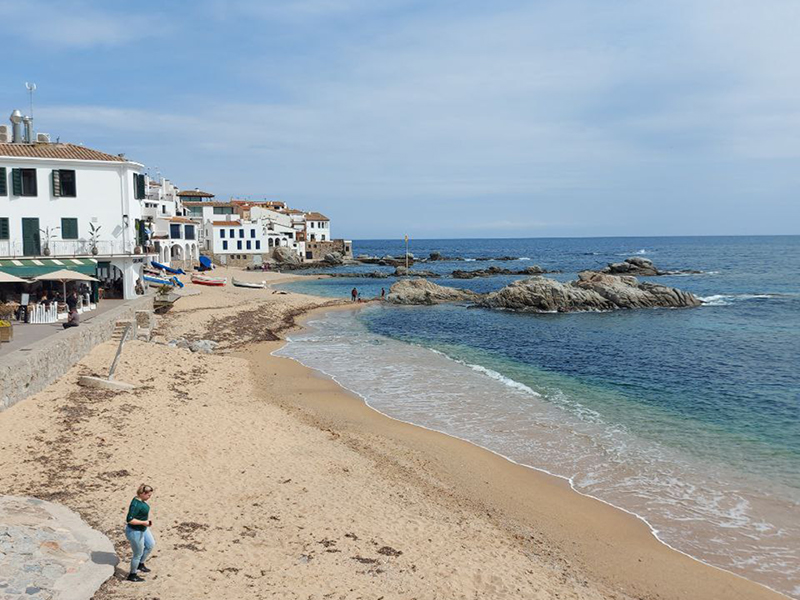 Calella de Palafrugell with the sea views