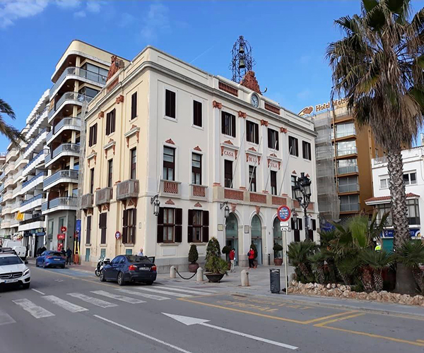 City Hall of LLoret de Mar, a historic building in the town center