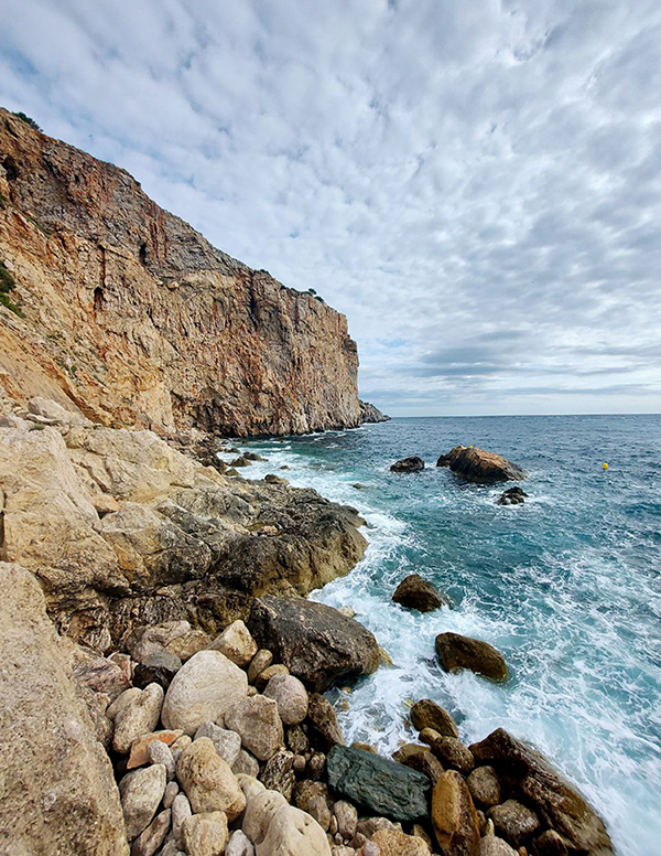 Costa Brava with the rocks and sea view