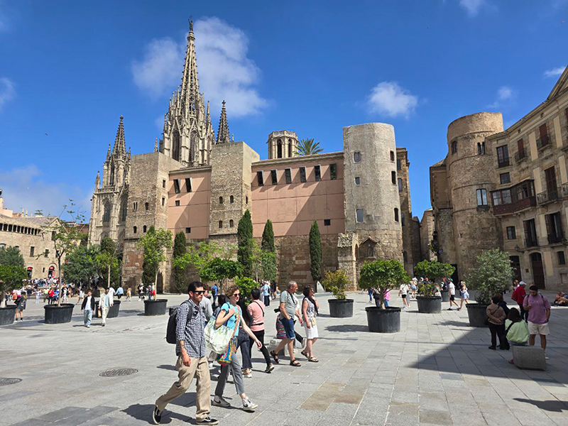 Gothic quarter with the Roman aqueduct