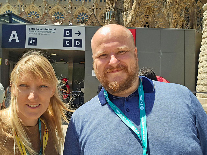 Guiding a wonderful man in Barcelona