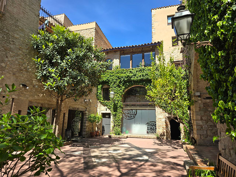 The yard of the museum of the Jewish History in Girona