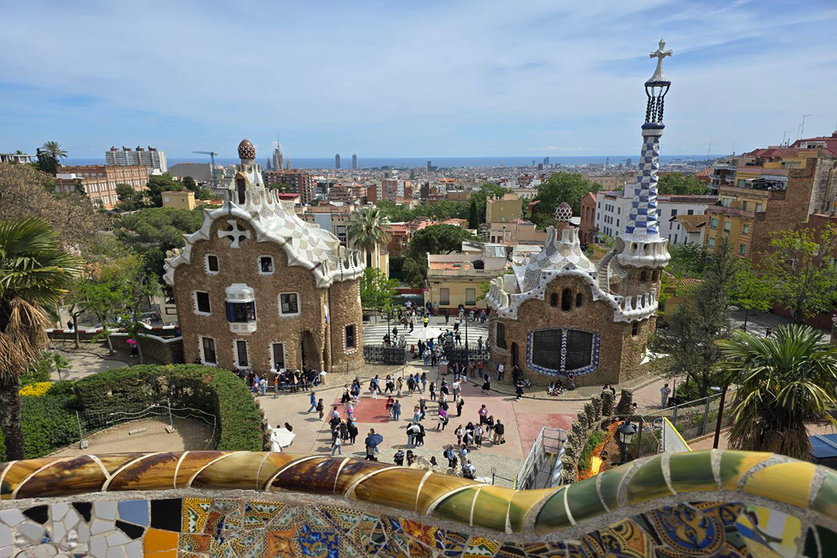 Park Guell's caretaker's lodge - Gaudí's whimsical gingerbread-style house