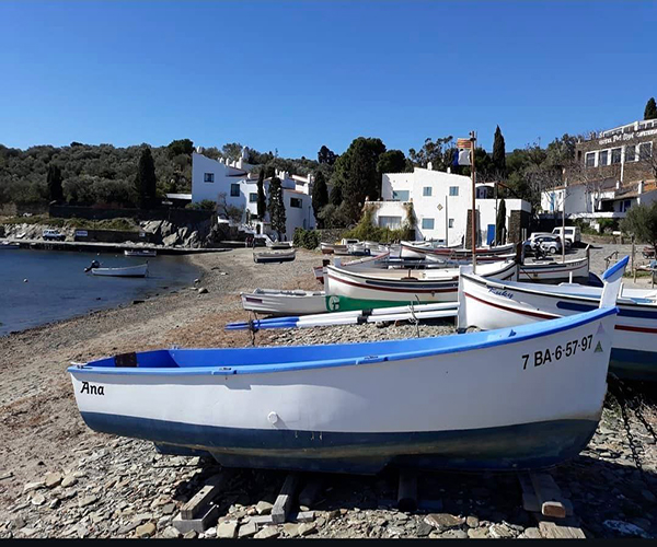 Portlligat bay with Salvador Dalí's house surrounded by nature